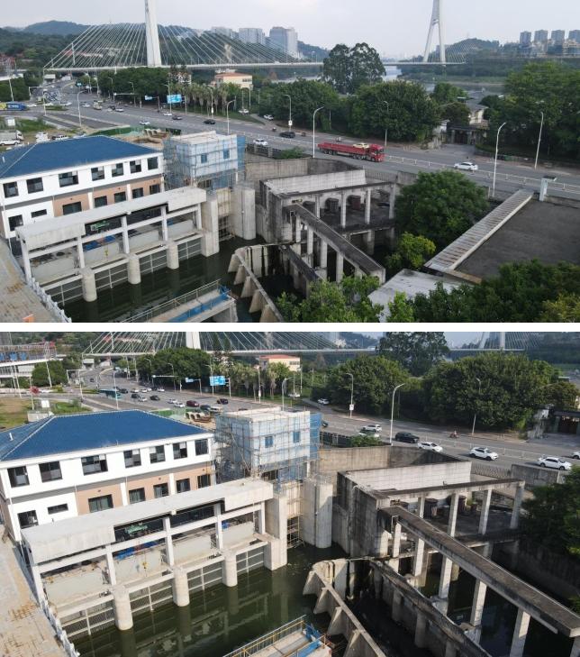 中交路建溫泉產業園項目十六浦排澇站一期工程施工完成